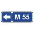 Дорожный знак 6.14.2 «Номер маршрута» (широкий) (металл 0,8 мм, II типоразмер: 350х1050 мм, С/О пленка: тип А коммерческая)